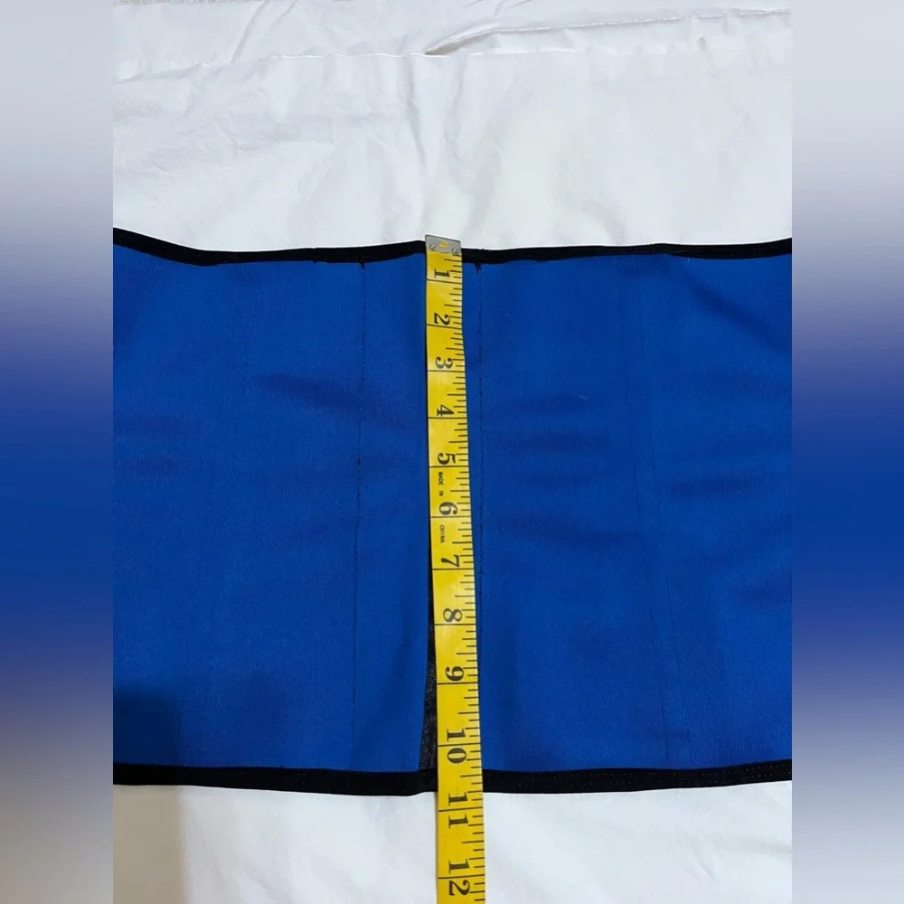 (W) Colombian Elegant Black And Blue Waist Trainer/Work